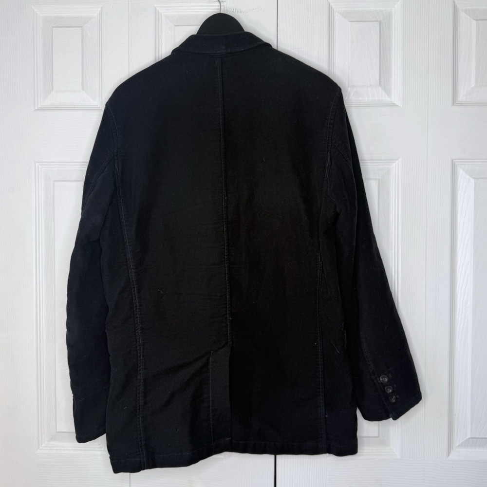 Vintage GAP Men M Black Twill Blazer Jacket 3-Button Sport Coat Fall 2005 Y2K - Picture 3 of 12